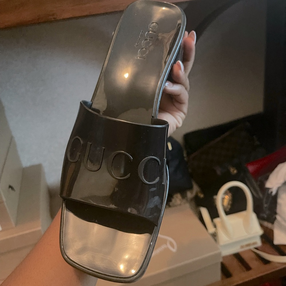 Rubber Gucci slides